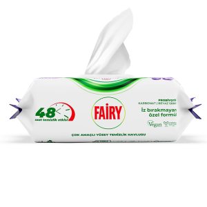 دستمال مرطوب چند منظوره فیری مدل lavanta yagli بسته 100 عددی