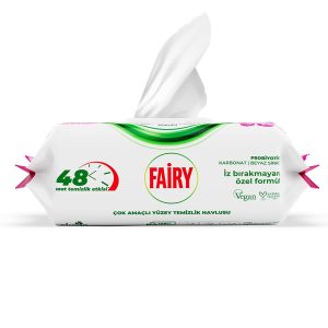 دستمال مرطوب چند منظوره فیری مدل lilyum cicegi بسته 100 عددی