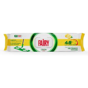 دستمال مرطوب مخصوص تی کشی فیری رایحه لیمو 50 برگ